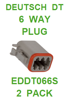 EDDT066S AMPHENOL  SINE  AT  6 WAY PLUG (2 PACK)