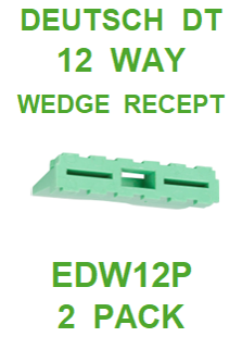 EDW12P AMPHENOL  SINE  AT  12 WAY  WEDGE  RECEIPT (2 PACK)