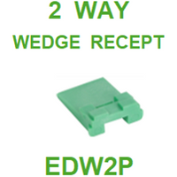 EDW2P AMPHENOL  SINE  AT  2 WAY WEDGE RECEPT (2 PACK)