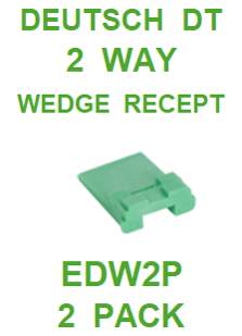 EDW2P AMPHENOL  SINE  AT  2 WAY WEDGE RECEPT (2 PACK)