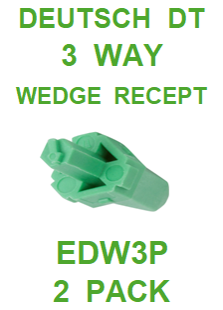 EDW3P AMPHENOL  SINE  AT  3 WAY WEDGE RECEPT (2 PACK)