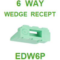 EDW6P AMPHENOL  SINE  AT  6 WAY  WEDGE  RECEIPT (2 PACK)