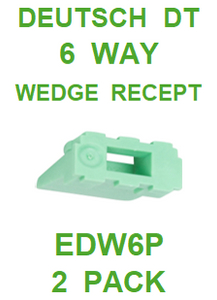 EDW6P AMPHENOL  SINE  AT  6 WAY  WEDGE  RECEIPT (2 PACK)