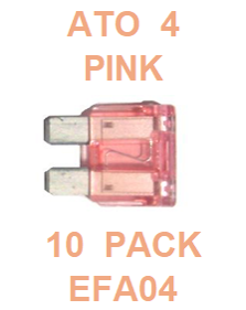 EFA04  4  AMP  ATO  FUSE (10 PACK)