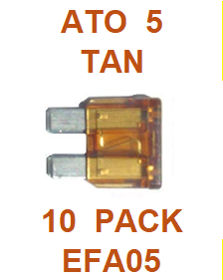 EFA05  5  AMP  ATO  FUSE (10 PACK)