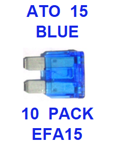 EFA15  15  AMP  ATO  FUSE (10 PACK)