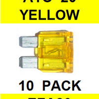 EFA20  20  AMP  ATO  FUSE (10 PACK)