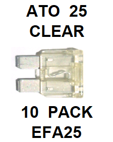 EFA25  25  AMP  ATO  FUSE (10 PACK)