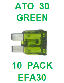 EFA30  30  AMP  ATO  FUSE (10 PACK)