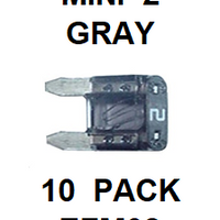 EFM02  2  AMP  MINI FUSE (10 PACK)