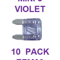 EFM03  3  AMP  MINI FUSE (10 PACK)