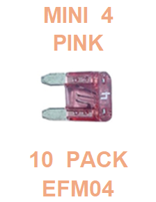 EFM04  4  AMP  MINI FUSE (10 PACK)