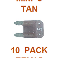EFM05  5  AMP  MINI FUSE (10 PACK)
