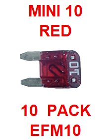 EFM10  10  AMP  MINI FUSE (10 PACK)