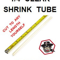 ESC258  1/4 CLEAR SHRINK TUBE DUAL WALL W/SEALANT 8" LENGTH (25PACK)