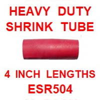 ESR504  1/2 RED SHRINK TUBE DUAL WALL W/SEALANT 4" LENGTH (12 PACK)