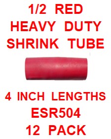 ESR504  1/2 RED SHRINK TUBE DUAL WALL W/SEALANT 4