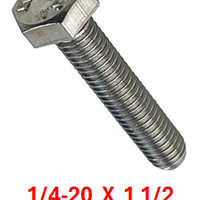 G2B1025150 1/4-20 X 1 1/2 S/S BOLT 25 PACK