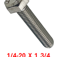 G2B1025175 1/4-20 X 1 3/4 S/S BOLT 25 PACK