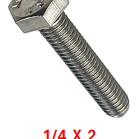 G2B1025200 1/4-20 X 2 S/S BOLT 25 PACK