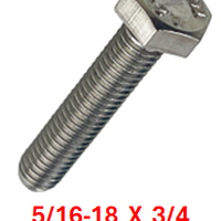 G2B1031075 5/16-18 X 3/4 S/S BOLT 50 PACK