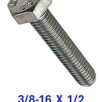 G2B1037050 3/8-16 X 1/2 S/S BOLT 25 PACK