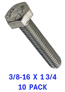 G2B1037175 3/8-16 X 1 3/4 S/S BOLT 10 PACK