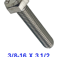 G2B1037350 3/8-16 X 3 1/2 S/S BOLT 10 PACK