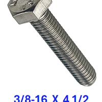 G2B1037450 3/8-16 X 4 1/2 S/S BOLT 10 PACK