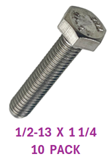 G2B1050125 1/2-13 X 1 1/4 S/S BOLT 10 PACK