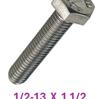 G2B1050150 1/2-13 X 1 1/2 S/S BOLT 10 PACK