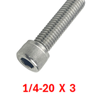 G2H1025300 1/4-20 X 3 SOCKET HEAD CAPSCREWS 18-8  10 PACK
