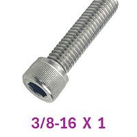 G2H1037100 3/8-16 X 1 SOCKET HEAD CAPSCREWS 18-8 25 PACK