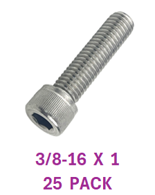 G2H1037100 3/8-16 X 1 SOCKET HEAD CAPSCREWS 18-8 25 PACK