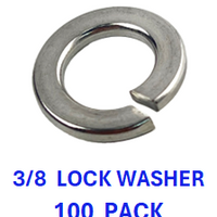 G2L1037 3/8 LOCK WASHER 18-8 STAINLESS STEEL 100 PACK