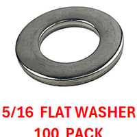 G2U1031 5/16 FLAT WASHER 18-8 STAINLESS STEEL 100 PACK