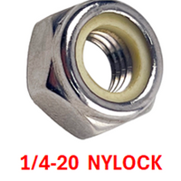 G2Y1025 1/4-20 NYLOCK 18-8 STAINLESS STEEL 50 PACK