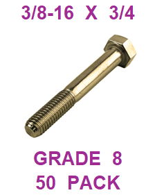 G8BZ037075  3/8-16  X  3/4  BOLT GRADE 8  (50 PACK)