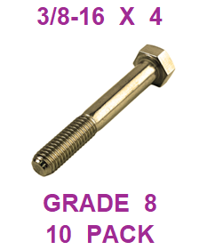 G8BZ037400 3/8-16  X  4 BOLT GRADE 8  (10 PACK)