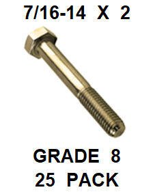 G8BZ043200  7/16-14  X  2  BOLT GRADE 8  (25 PACK)