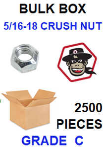 G8CZ031  5/16-18 CRUSH NUT  GRADE C BULK 2500 PCS