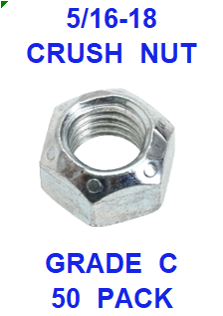 G8CZ031  5/16-18 CRUSH NUT  GRADE C (50PK)