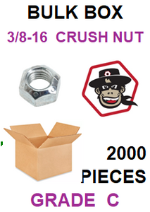 G8CZ037  3/8-16 CRUSH NUT  GRADE C BULK 2000 PCS