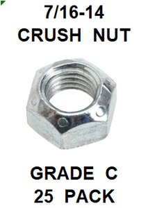 G8CZ043  7/16-14 CRUSH NUT  GRADE C (25PK)