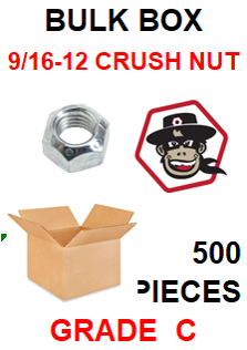 G8CZ056  9/16-12 CRUSH NUT  GRADE C BULK 500 PCS