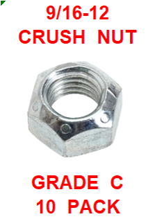 G8CZ056  9/16-12 CRUSH NUT  GRADE C 10 PACK