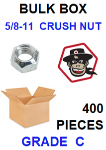 G8CZ062  5/8-11 CRUSH NUT  GRADE C BULK 400 PCS