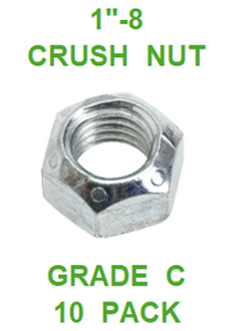 G8CZ100  1"-8 CRUSH NUT  GRADE C  10 PACK