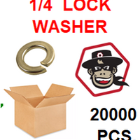 G8LZ025 1/4  LOCK WASHER GRADE 8  BULK 20,000 PCS.