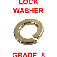 G8LZ025 1/4  LOCK WASHER GRADE 8  (100 PACK)